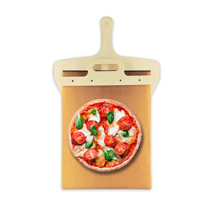 🔥Cadeau voor mama - Verschuifbare pizzaschil