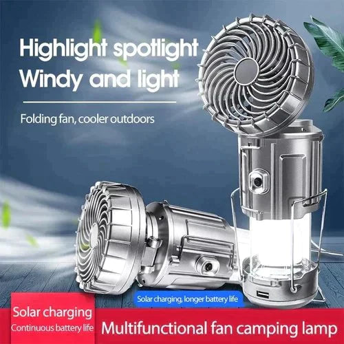 Draagbare LED Camping lantaarn met ventilator